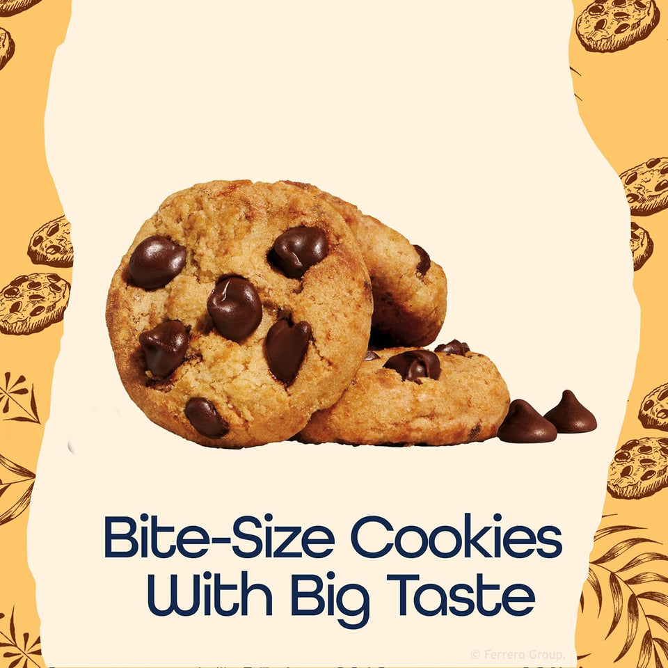 Famous Amos Original Recipe Chocolate Chip Bite-Size Cookies, 30 Pack Box, 30 oz