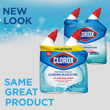 Clorox Toilet Bowl Cleaner Clinging Bleach Gel with Ocean Mist Scent