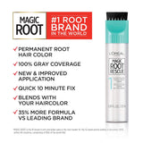 L’Oréal Paris Magic Root Permanent Hair Color, 10 Minute Root Coloring Kit with 100% Gray Hair Coverage, 4 Dark Brown, 2 Count