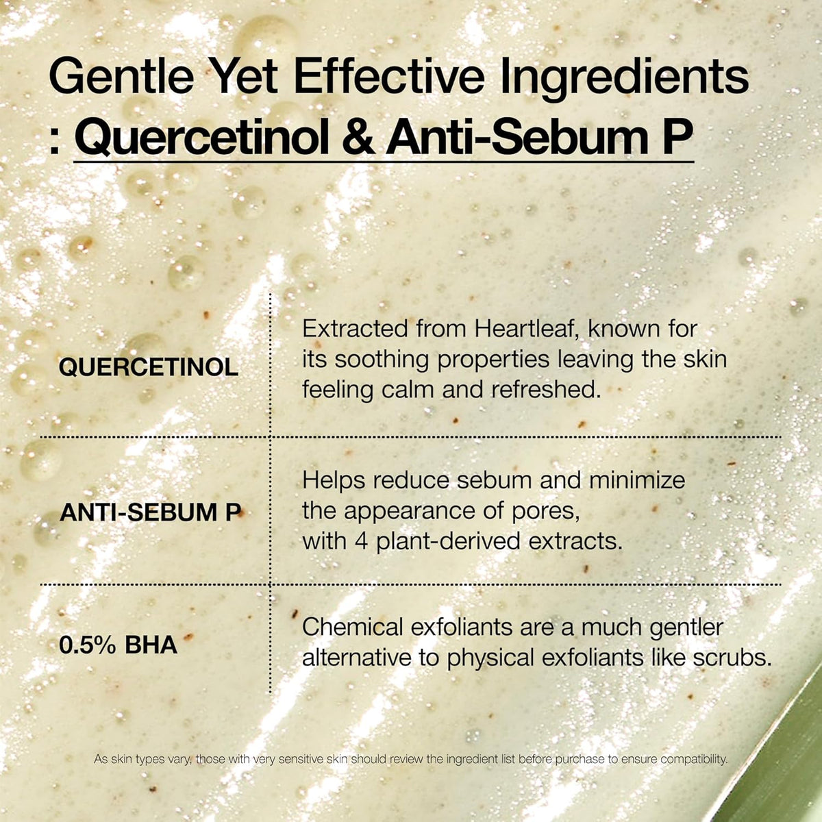 anua heartleaf quercetinol pore deep cleansing foam, gentle exfoliation, hydrating finish, 150ml/5.07 fl.oz, facial cleanser