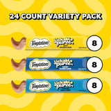 Temptations Creamy PLree Squeezable Lickable Cat Treats, Wet Cat Treats with Chicken, Salmon, and Tuna Variety Pack, 0.42 oz. Tubes, 24 Count