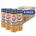 Arm & Hammer Pure Baking Soda Shaker, 12 Oz, Pack of 6, Free-Flowing Granules, Water-Resistant Container