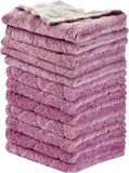 OstWony 12PCS Kitchen Towels Dish Towels, MultiPLrpose Reusable Dish Cloths, Double-Sided Microfiber Cleaning Rags for Furniture, Tea, Bowl, 10x 6 inch
