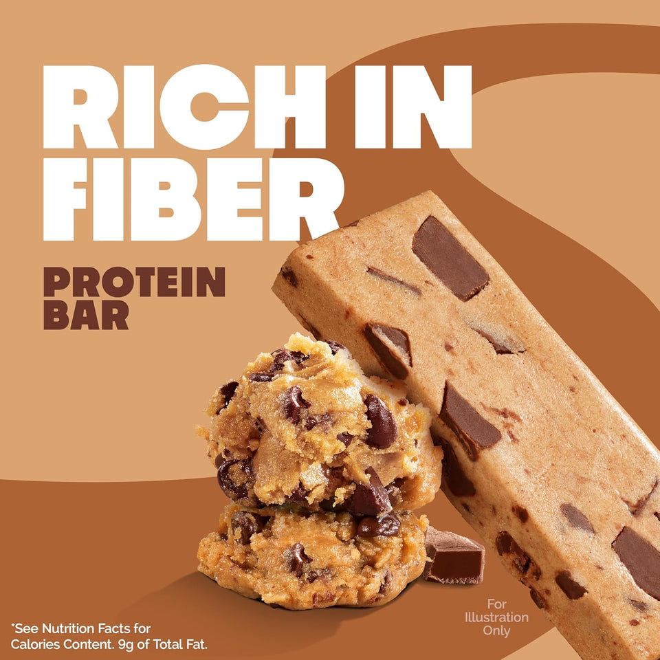 Quest Nutrition Chocolate Chip Cookie Dough Protein Bars, High Protein, Low Carb, Gluten Free, Keto Friendly, 12 Count