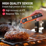 TempPro Digital Instant Read Meat Thermometer for Grilling Waterproof Kitchen Food Thermometer with Calibration Backlight Baking Bread Candy Thermometer Cooking Tools Utensils (Previously ThermoPro)