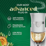 Air Wick Vibrant Plug In Scented Oil Refill, Infused with Essential Oils, Plug In Air Fresheners for Home, White Sage & Mahogany, 4 ct