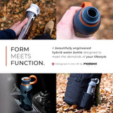 Promixx FORM Protein Shaker Bottle - A Premium for Shakes Infusions and Hydration Durable Gym Bottle, Leakproof Lid, Odorless 26oz (Graphite Gray), (PRO-P-S2-760SHAKER-GGCG)