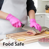 SwiftGrip Powder-Free Nitrile Gloves, 3-mil, Disposable Nitrile Gloves, Latex-Free, Powder-Free - Pink/Fuchsia