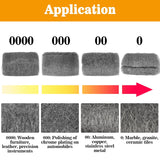 MAQIHAN Steel Wool Pads 0000 15PCS - Steel Wool 0000 Roll Glass Wood Fabric Metal Extra Fine Polishing Chrome Glass Polishing Pads Wool Steelwool Mice Control Weep Hole Covers Walls Fill
