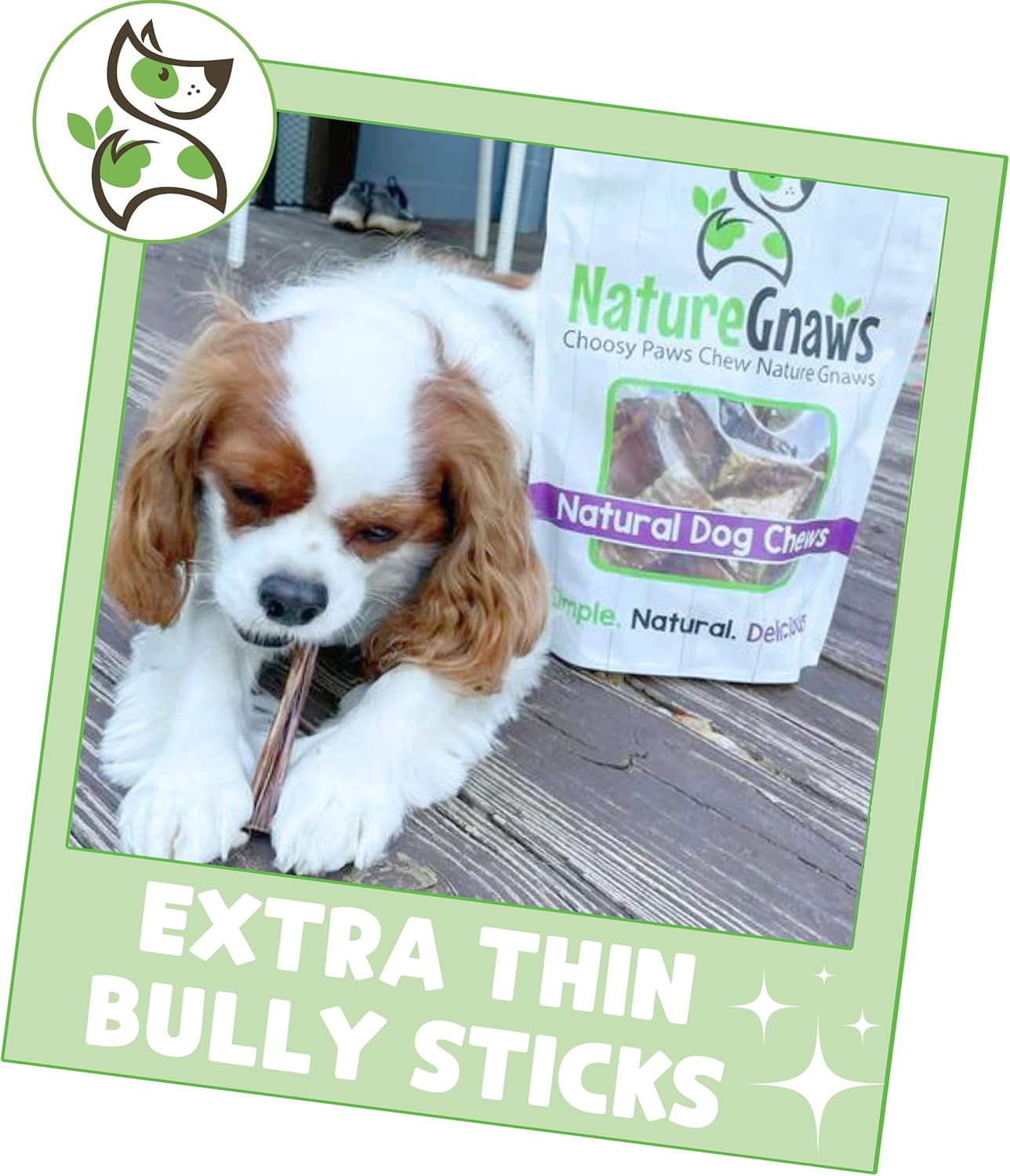 nature gnaws extra thin bully sticks for small dogs 5-6 inch long lasting natural beef dog chew bones for puppies and seniors