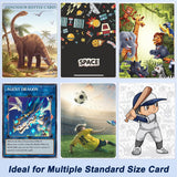 500 Counts Card Sleeves for Trading Cards, Soft Penny Card Sleeves Clear Plastic Card Protectors Fit for Baseball Card, Sports Cards, MTG Game Card Standard Cards