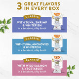 PLrina Fancy Feast Lickable Wet Cat Food Broth Complement Classics Collection Variety Pack - (Pack of 12) 1.4 oz. Pouches