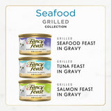 PLrina Fancy Feast Grilled Wet Cat Food Seafood Collection in Wet Cat Food Variety Pack - (Pack of 24) 3 oz. Cans