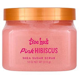 Tree Hut Pink Hibiscus Shea Sugar Scrub, Mothers Day Gifts, Exfoliating, Hydrating & Moisturizing Body Scrub with Shea Butter & Nourishing Essential Oils, Smooth & Soften Skin, 18 oz