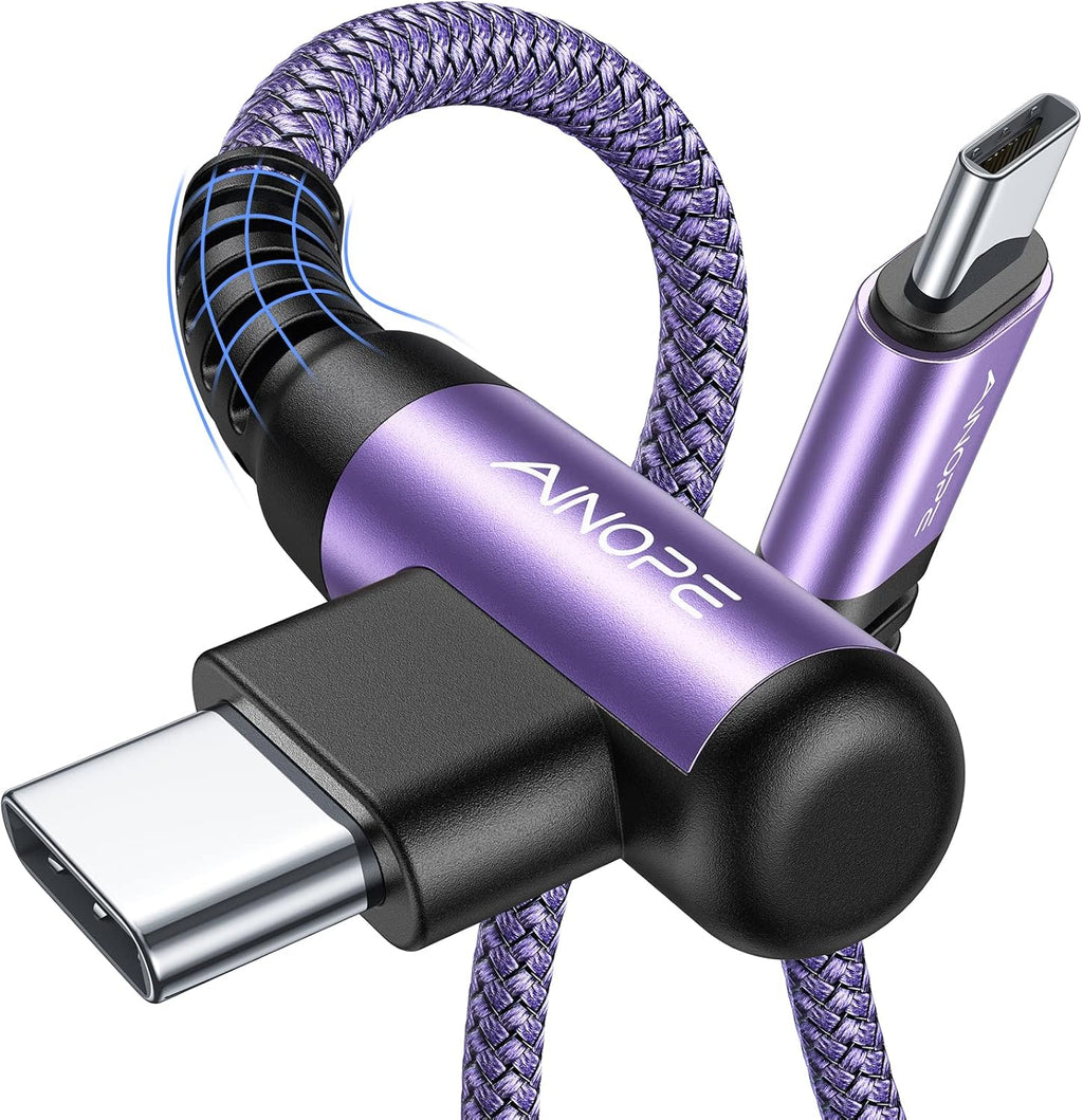 ainope 60w 2-pack 6.6ft usb c to usb c cable fast charging phone charger for iphone 17 pro max accessories