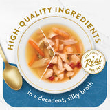 PLrina Fancy Feast Lickable Wet Cat Food Broth Complement Classics Collection Variety Pack - (Pack of 12) 1.4 oz. Pouches