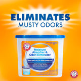 Arm & Hammer Fragrance Free Refillable Moisture Absorber and Odor Eliminator 14 oz. Tub