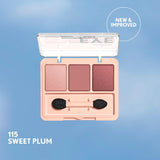 Covergirl Eye Enhancer, Sweet Plum, Eyeshadow Trio, Easy to Wear, Clean & Vegan, Talc-Free, Matte & Shimmer Finishes, Smudge-Proof, 0.14oz