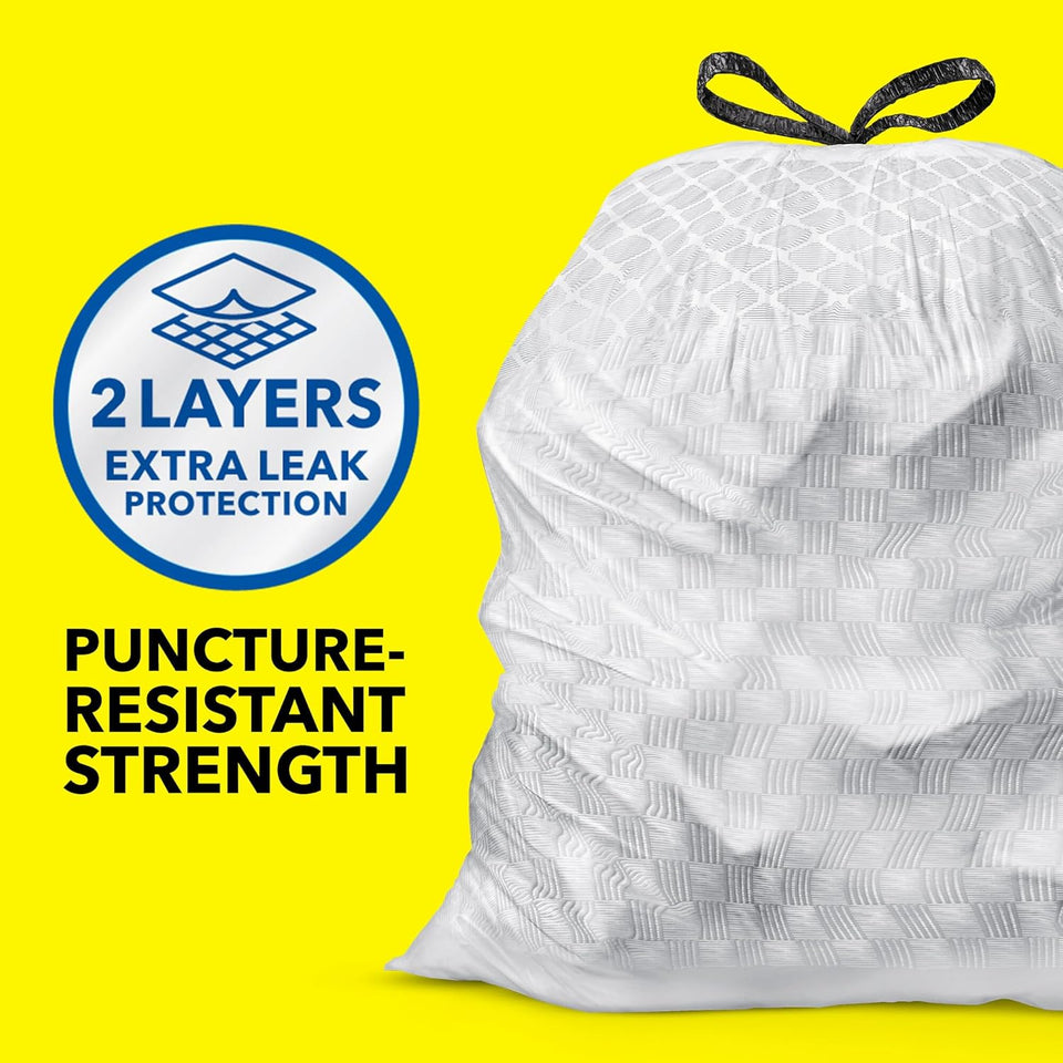 Glad ForceFlex 13-gallon tall kitchen trash bags with gain fresh clean scent, 40 count