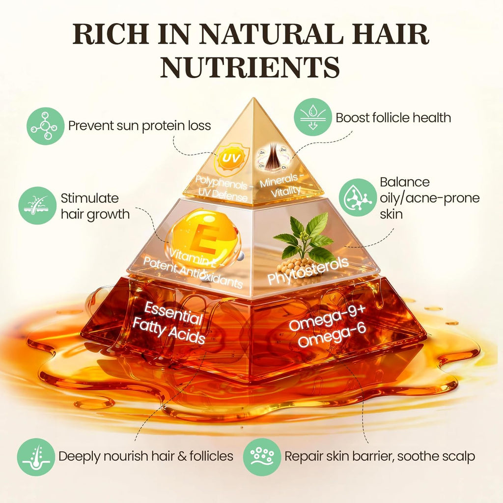 Batana Oil for Hair Growth Dr Sebi, 100% Raw Organic Batana Hair Mask from Honduras, Wild Growth Hair Oil, Scalp Oil Promotes Hair Thickness, Prevents Loss for Men & Women, 4.06 fl oz
