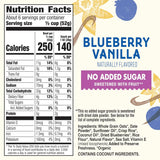 Cascadian Farm Organic Granola, No Added Sugar, Blueberry Vanilla Cereal, Resealable Pouch, 11 oz