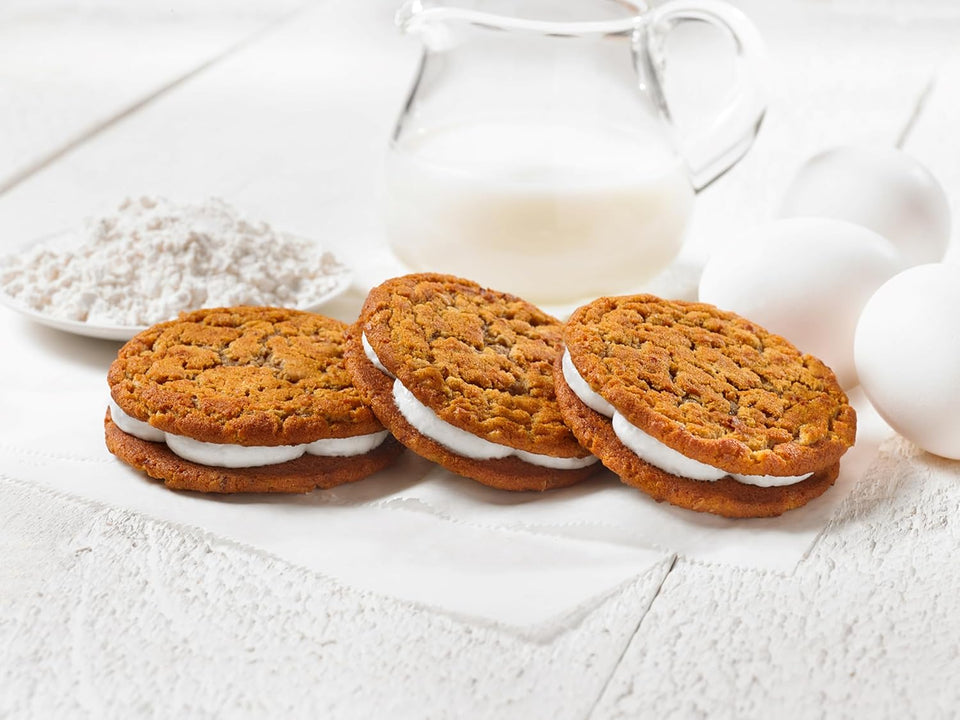 Little Debbie Oatmeal Crème Pies, 12 Individually Wrapped Sandwich Cookies, 16.2 OZ Box