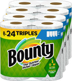 Bounty Select-A-Size Paper Towels, White, 8 Triple Rolls = 24 Regular Rolls - PureLivingMart