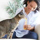 INABA Churu Cat Treats, Grain-Free, Lickable, Squeezable Creamy PLrée Cat Treat/Topper with Vitamin E & Taurine, 0.5 Ounces Each Tube, 50 Tubes, Tuna & Chicken Variety