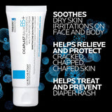 La Roche-Posay Cicaplast Balm B5, Healing Ointment and Soothing Therapeutic Multi PLrpose Cream for Dry & Irritated Skin, Body and Hand Balm, Baby Safe, Fragrance Free