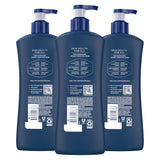 Vaseline Men's Healing Moisture Hand & Body Lotion For Dry or Cracked Skin Fast Absorbing Non-Greasy Lotion for Men 20.3 oz, Pack of 3