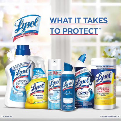 Lysol Toilet Bowl Cleaner Gel, for Cleaning and Disinfecting, Bleach Free, Ocean Fresh Scent, 24oz