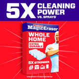 Mr. Clean Magic Eraser Sponge, All PLrpose Cleaner, Cleaning Scrubber, Wall, Sneaker, Kitchen, Bathroom, Shower Cleaning Supplies, Melamine Sponge, Cleaning Pads, Whole Home Extra Durable, 12ct