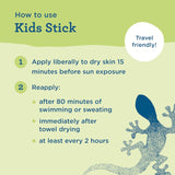 Blue Lizard Kids Mineral SPF 50 Sunscreen Stick, Zinc Oxide, 100% Mineral Actives, Developed for Kids’ Sensitive Skin, TSA-Friendly, Vegan, Paraben-free, Fragrance-Free, 0.5 oz