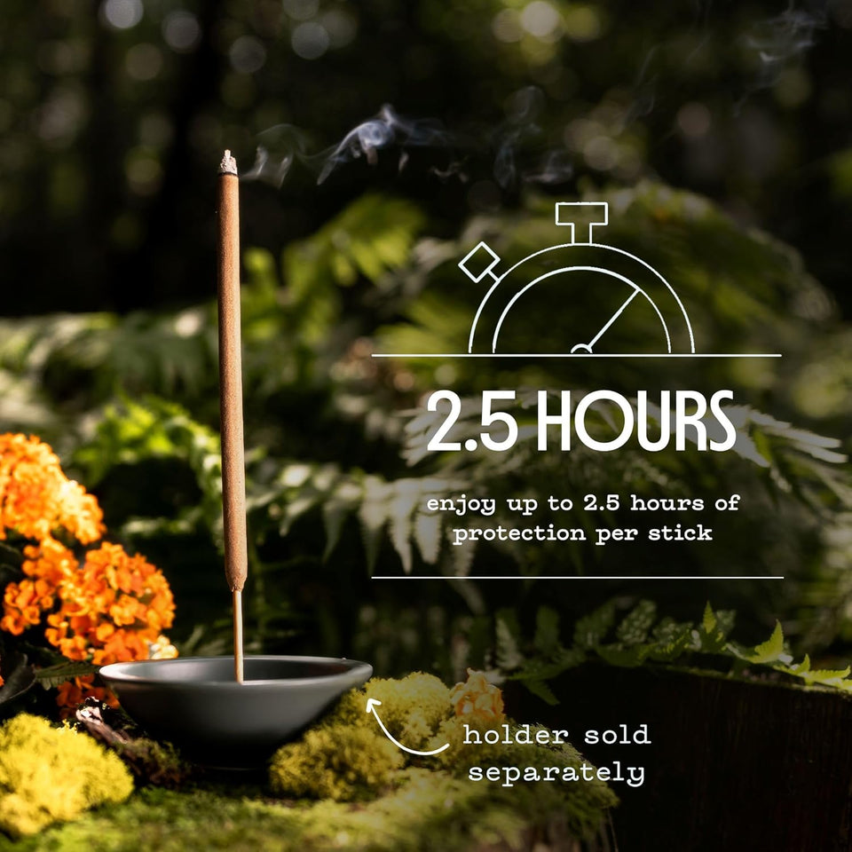 Murphy’s Naturals Mosquito Repellent Incense Sticks, 24 Count, Insect Repellent with Citronella for Outdoor Yard, 2.5+ Hours per Stick