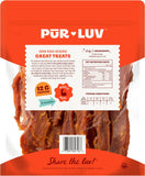 PLr Luv Chicken Jerky Dog Treats, Made with 100% Real Chicken Breast, 16 Ounces, Healthy, Easily Digestible, Long-Lasting, High Protein, Satisfies Dog's Urge to Chew