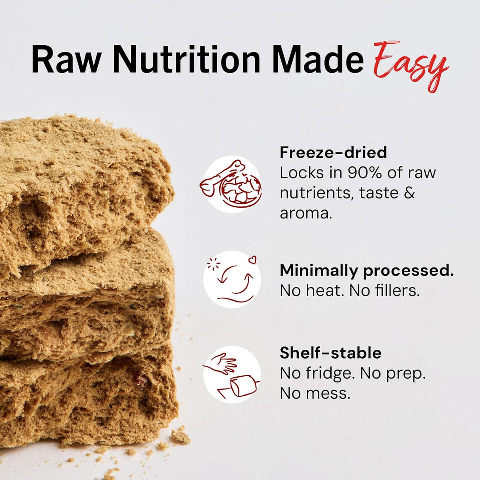 Stella & Chewy's Freeze-Dried Raw Dinner Patties - Beef Recipe - High Protein Grain-Free PLppy & Dog Food - Perfect For Picky Eaters - 25 oz