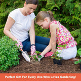 Garden Shovel Garden Hand Trowel, Heavy Duty Hand Shovel with Ergonomic Handle, Small Gardening Tools for Digging, Rust Resistant Gardening Spade Trowel Tools, Orange