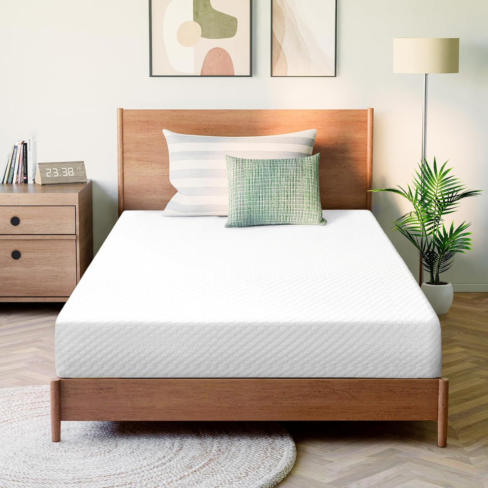 GAESTE 5 Inch Twin Cooling Gel Memory Foam Mattress Medium Firm Pressure Relief CertiPUR-US Certified Foam, Mattress in a Box Comfort & Supportive and Supportive No Fiberglass (Twin, 5 in)