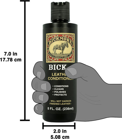 Bickmore Bick 4 Leather Conditioner - Best Since 1882 - Cleaner & Conditioner - Restore Polish & Protect All Smooth Finished Leathers