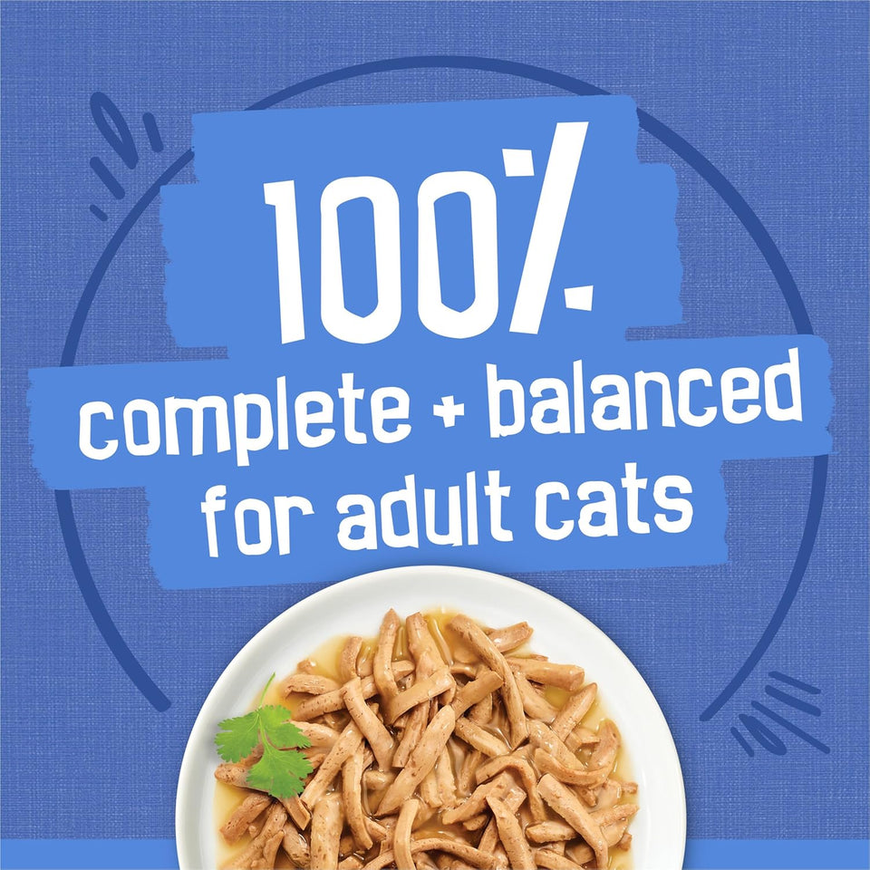 PLrina Friskies Wet Cat Food Variety Pack, Shreds With Beef, Turkey and Cheese Dinner, Chicken and Salmon Dinner, and With Ocean Whitefish and Tuna - (Pack of 40) 5.5 oz. Cans