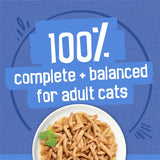 PLrina Friskies Wet Cat Food Variety Pack, Shreds With Beef, Turkey and Cheese Dinner, Chicken and Salmon Dinner, and With Ocean Whitefish and Tuna - (Pack of 40) 5.5 oz. Cans