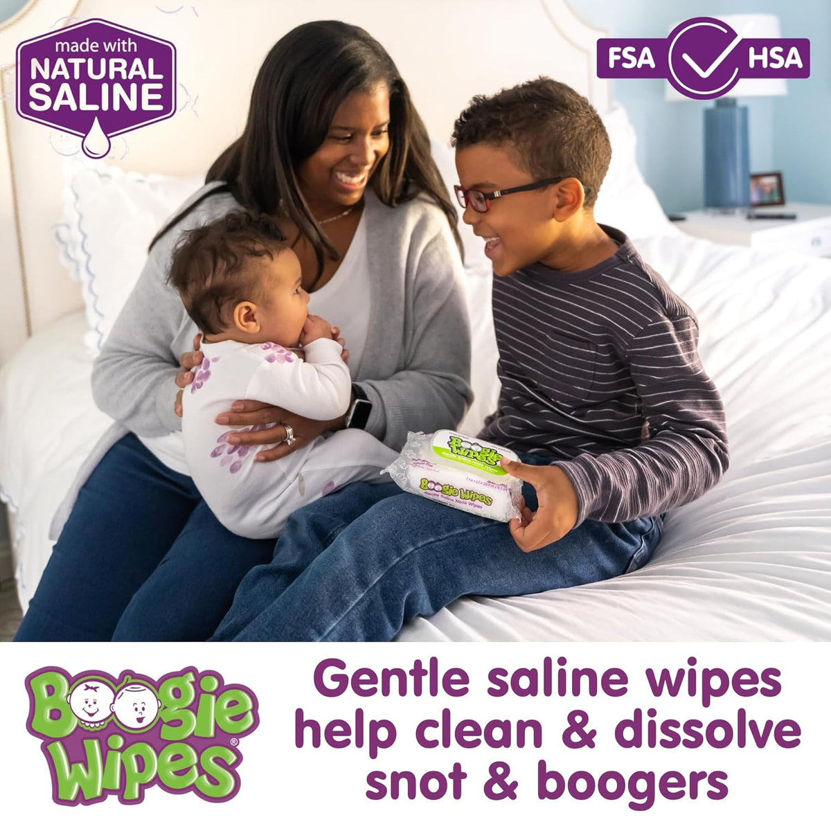 Baby Wipes Unscented by Boogie Wipes, Wet Wipes for Face, Hand, Body & Nose, Made with Vitamin E, Aloe, Chamomile and Natural Saline, 180 Count-30 Count (Pack of 6)
