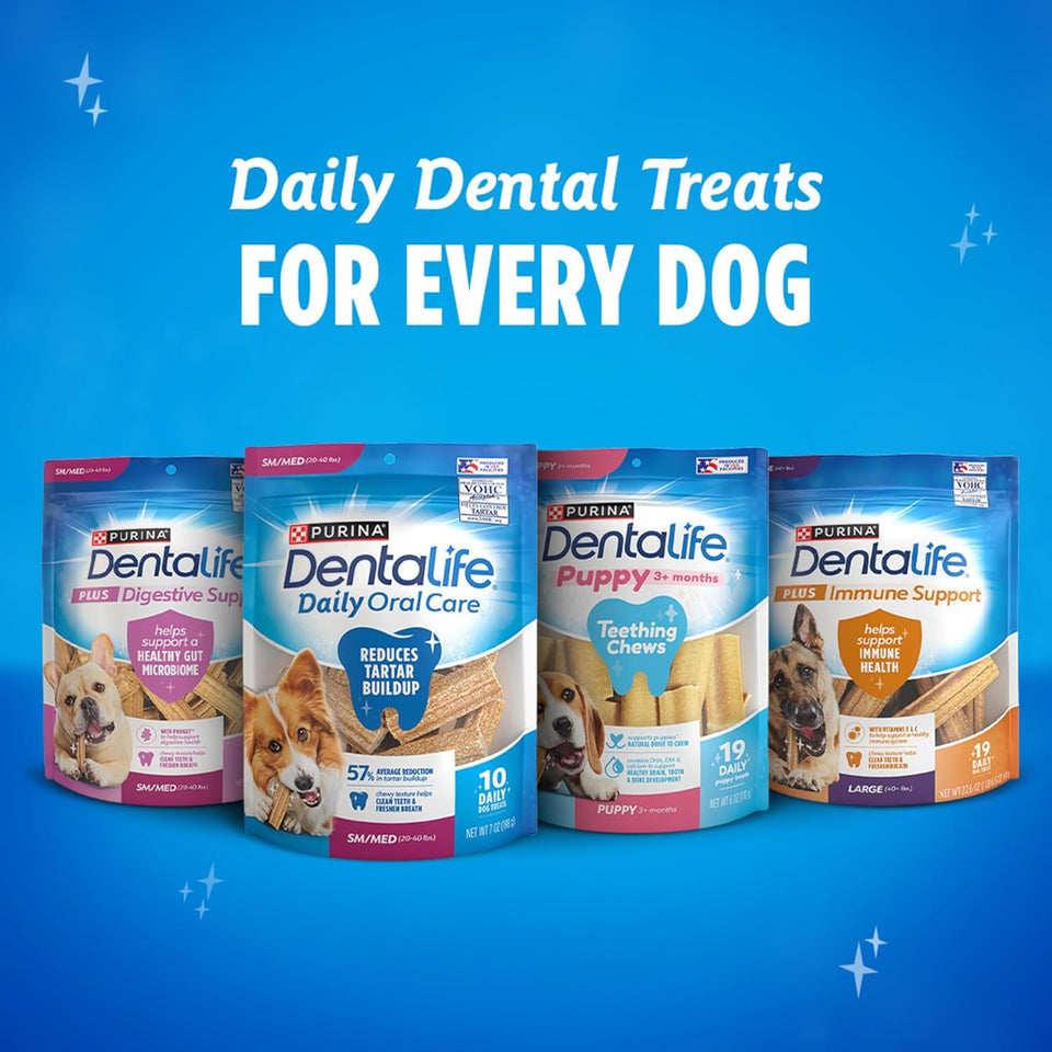 PLrina DentaLife Made in USA Facilities Large Dog Dental Chews, Daily - 18 ct. Pouch