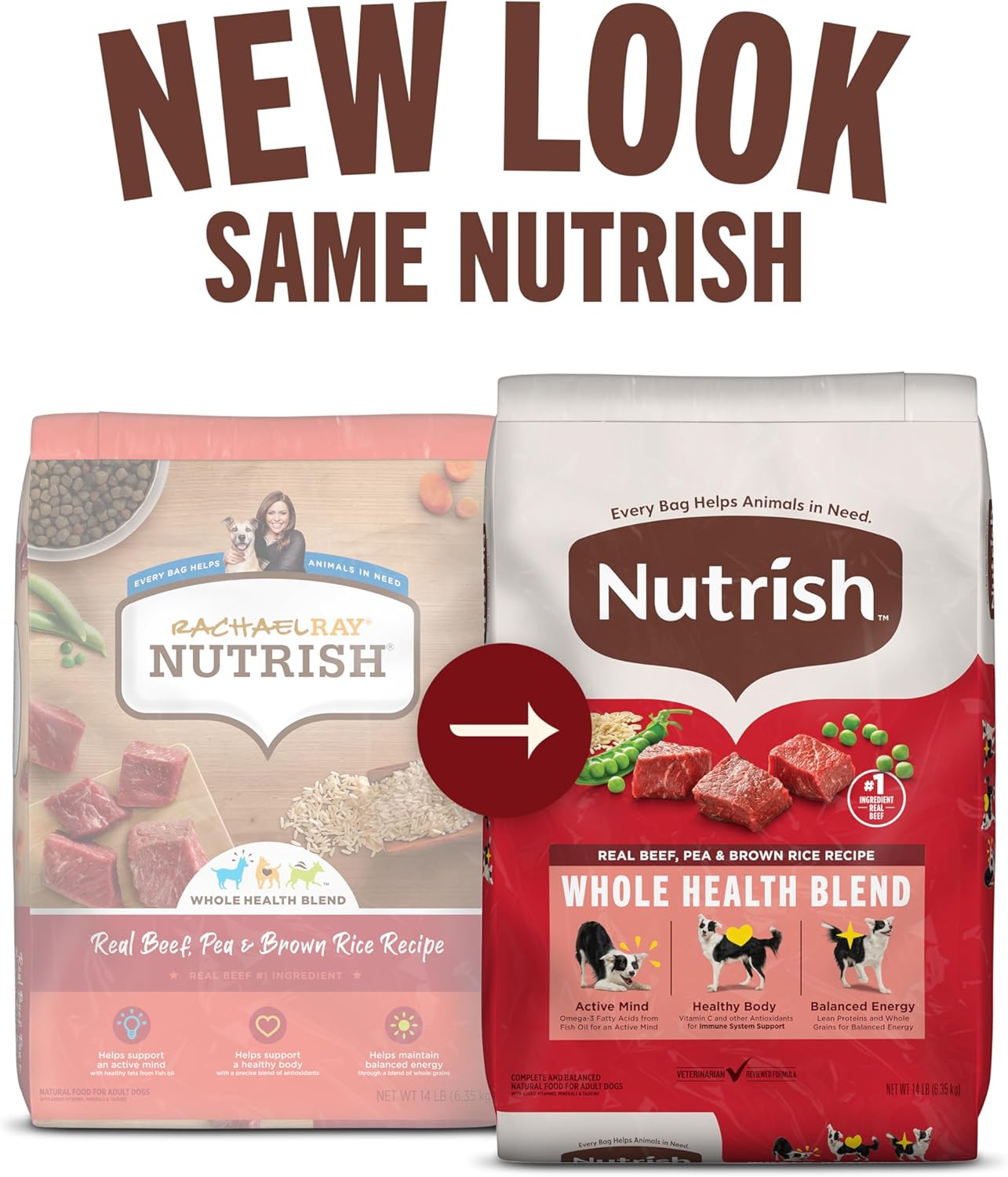 rachael ray nutrish real beef dry dog food adult dogs 40 lb whole health blend