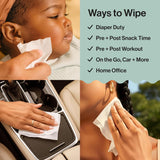 The Honest Company Baby Wipes for Sensitive Skin, Hypoallergenic, Fragrance-Free, Multi-Use, Pattern Play Design, 720 Count (8 Packs of 90)