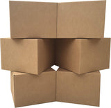Amazon Basics Cardboard Moving Boxes for Packing and Shipping, Large Size, 20" x 20" x 15", Brown, 6-Pack
