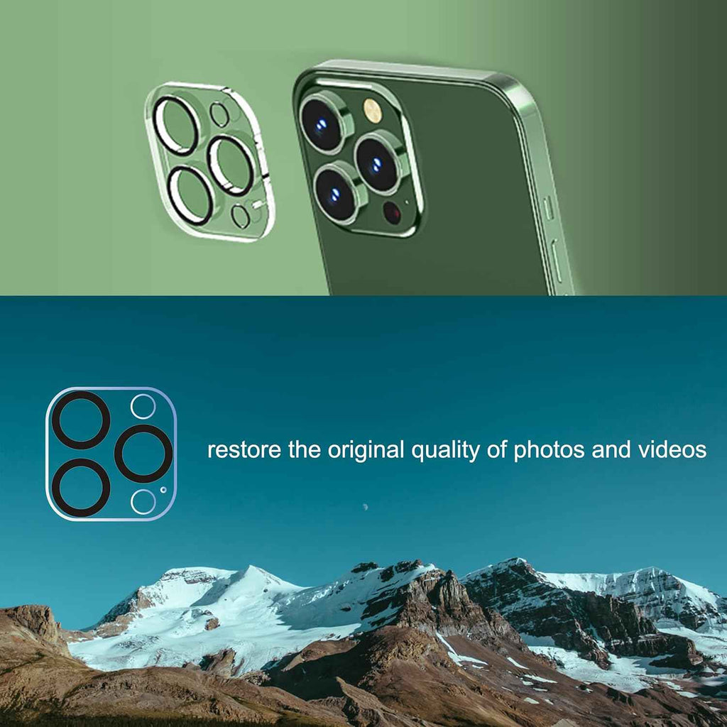ailun 3 pack tempered glass lens protector for iphone 16 pro, 14 pro, and max models, 9h hardness, anti-scratch, case friendly