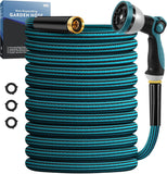 Garden Hose 50ft, Non-Expanding Water Hose Ultra Lightweight, Kink-Free, Sturdy, Flexible, Abrasion Resistant Hose for Yard, Lawn, Outdoor, Marine and Camper