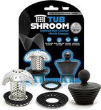 TubShroom Ultra Revolutionary Bath Tub Drain Protector Hair Catcher/Strainer/Snare, Stainless Steel, Stainless Combo