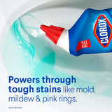 CLOROX Toilet Bowl Cleaner Clinging Bleach Gel, Ocean Mist, 24 Fl Oz, Pack of 2 (Package May Vary) - PureLivingMart